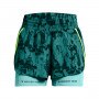 Damskie spodenki treningowe Under Armour Project Rock Flex St Pt - zielone