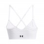 Damski biustonosz treningowy Under Armour Vanish Seamless Low Bra - biały