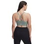 Damski biustonosz treningowy Under Armour Vanish Seamless Low Bra - zielony