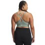 Damski biustonosz treningowy Under Armour Vanish Seamless Low Bra - zielony