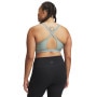 Biustonosz treningowy Under Armour UA Crossback Low Bra - zielony