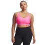 Biustonosz treningowy Under Armour UA Crossback Low Bra - różowy