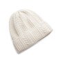 Damska czapka zimowa Under Armour W Halftime Cable Knit Beanie - beżowa