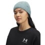 UNDER ARMOUR Damska czapka zimowa Under Armour W Halftime Cable Knit Beanie  zielona Zielony