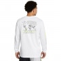 Męski longsleeve treningowy Under Armour UA Curry Long Sleeve Tee - biały