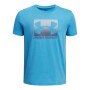 UNDER ARMOUR Chłopięcy tshirt z nadrukiem Under Armour UA Boxed Sports  niebieska Niebieski