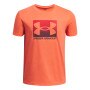 UNDER ARMOUR Chłopięcy tshirt z nadrukiem Under Armour UA Boxed Sports  czerwona Czerwony