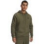  UNDER ARMOUR Męska bluza dresowa nierozpinana z kapturem Under Armour UA Icon Fleece Hd Taping  khaki Khaki