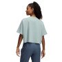 Damski t-shirt crop-top Under Armour UA Rival SS - zielony
