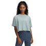 Damski t-shirt crop-top Under Armour UA Rival SS - zielony