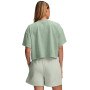 Damski t-shirt crop top Under Armour UA Heavyweight Wash SS - zielony
