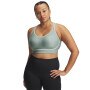 Biustonosz treningowy Under Armour Infinity Mid Piped - zielony