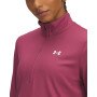 mini: Damski longsleeve treningowy Under Armour Tech Rib 1/2 Zip - różowy (3)