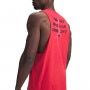 Męski top treningowy Under Armour Project Rock Tank - czerwony