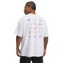 Męski t-shirt z nadrukiem Under Armour Project Rock Hwt SS - biały 