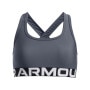 UNDER ARMOUR Dziewczęcy biustonosz treningowy Under Armour G Crossback Bra  szary Szary
