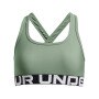 UNDER ARMOUR Dziewczęcy biustonosz treningowy Under Armour G Crossback Bra  zielony Zielony