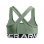 Dziewczęcy biustonosz treningowy Under Armour G Crossback Bra - zielony