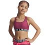 UNDER ARMOUR Dziewczęcy biustonosz treningowy Under Armour G Crossback Bra  różowy Różowy