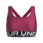 Dziewczęcy biustonosz treningowy Under Armour G Crossback Bra - różowy