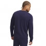 Męska bluza dresowa nierozpinana bez kaptura Under Armour UA Rival Terry Logo Crew - granatowa