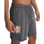 Męskie spodenki dresowe Under Armour UA Rival Terry Logo 8 in Short - szare