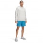 UNDER ARMOUR Męskie spodenki dresowe Under Armour UA Rival Terry Logo 8 in Short  niebieskie Niebieski