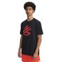 UNDER ARMOUR Męska koszulka do koszykówki Under Armour Curry Playable Tee 1  czarna Czarny