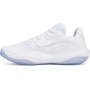 Buty do koszykówki uniseks Under Armour UA Lockdown 7 Low - białe
