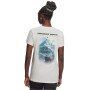 mini: Damski t-shirt z nadrukiem Under Armour Project Rock Graphic - biały (2)