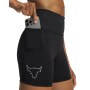 Damskie spodenki treningowe Under Armour Project Rock Middie Short - czarne