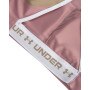 Damski biustonosz treningowy Under Armour UA Crossback Mid Open Back - różowy