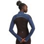 mini: Damski longsleeve treningowy top Under Armour UA Halo CW Mock - brązowy (2)