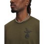 mini: Męski t-shirt z nadrukiem Under Armour UA Project Rock SS - khaki (3)