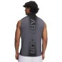 Męski top tank treningowy Under Armour HeatGear Wordmark - szary