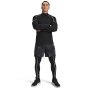 Męski longsleeve treningowy Under Armour Cold Weather Grid LS Mock - czarny
