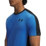 mini: Męska koszulka treningowa Under Armour HeatGear Wordmark - niebieska (3)