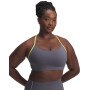Damski biustonosz treningowy Under Armour UA Halo Bonded Bra - szary 