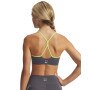 Damski biustonosz treningowy Under Armour UA Halo Bonded Bra - szary 