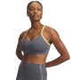 Damski biustonosz treningowy Under Armour UA Halo Bonded Bra - szary 