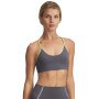 Damski biustonosz treningowy Under Armour UA Halo Bonded Bra - szary 