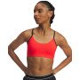 UNDER ARMOUR Damski biustonosz treningowy Under Armour UA Halo Bonded Bra  czerwony  Czerwony