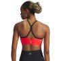 Damski biustonosz treningowy Under Armour UA Halo Bonded Bra - czerwony 