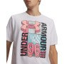 mini: Męski t-shirt z nadrukiem Under Armour UA M LOGO COLLAGE - biały (3)