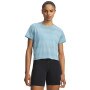  UNDER ARMOUR Damska koszulka do biegania Under Armour UA Velociti Shortsleeve  niebieska Niebieski
