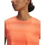 mini: Damska koszulka do biegania Under Armour UA Velociti Shortsleeve - pomarańczowa (3)