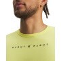 mini: Męski t-shirt z nadrukiem Under Armour Curry Night Night Tee - żółty (3)