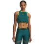  UNDER ARMOUR Damski top treningowy Under Armour HeatGear Mesh Tank  zielony Zielony
