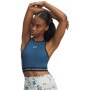 mini: Damski top treningowy Under Armour HeatGear Mesh Tank - niebieski (1)