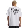 mini: Męski t-shirt z nadrukiem Under Armour UA GFB Earth Heavyweight - biały (2)